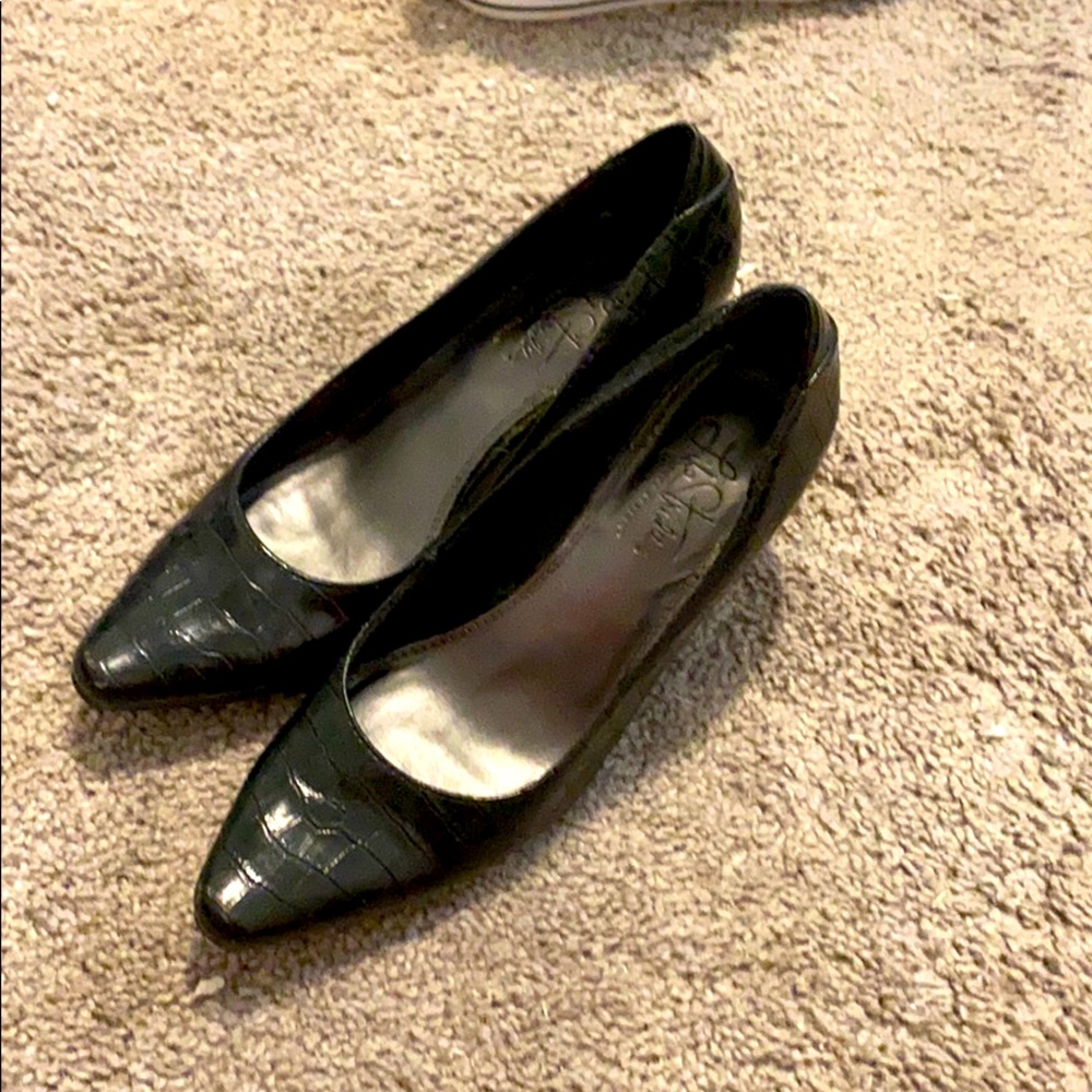 2” black heels
